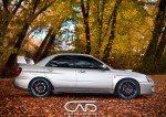 Subaru WRX Peanut Silver STI Spoiler 18 inch Wheels&nbsp;Bluewalls