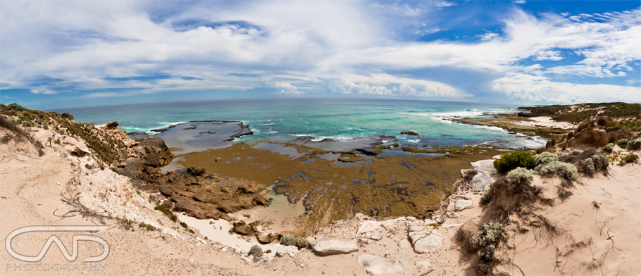 Rye and Sorrento back beach near dragons head, in Mornington Peninsula, Melbourne, Victoria, Australia.