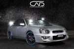 Subaru WRX Peanut Silver 18 Wheels bluewalls Studio water droplets rain #Auto&nbsp;Gallery