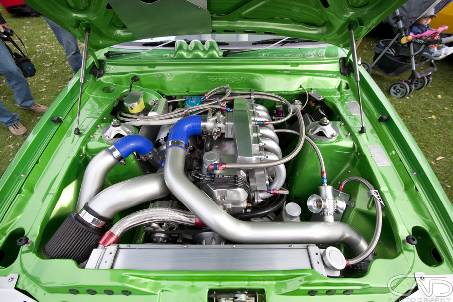 MR0250 Green Ford Falcon XR8 Turbo