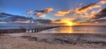 Frankston Pier Sunset clouds sun rays web 1&nbsp;#Landscape